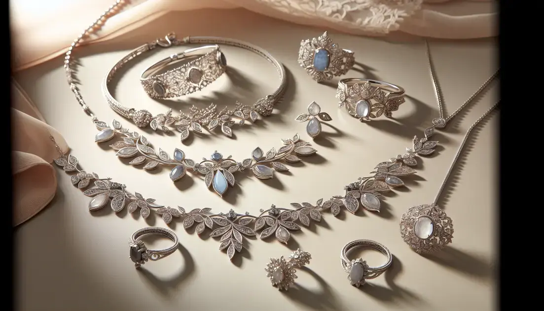 Peças com pedras e design delicado